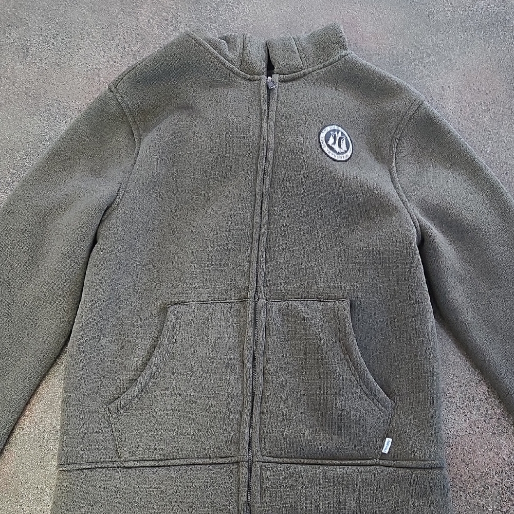 Gray Full-Zip Fleece Jacket
